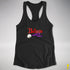 Believe Lesbian Labrys Pride Flag Jingle Bell Racerback Tank - Black